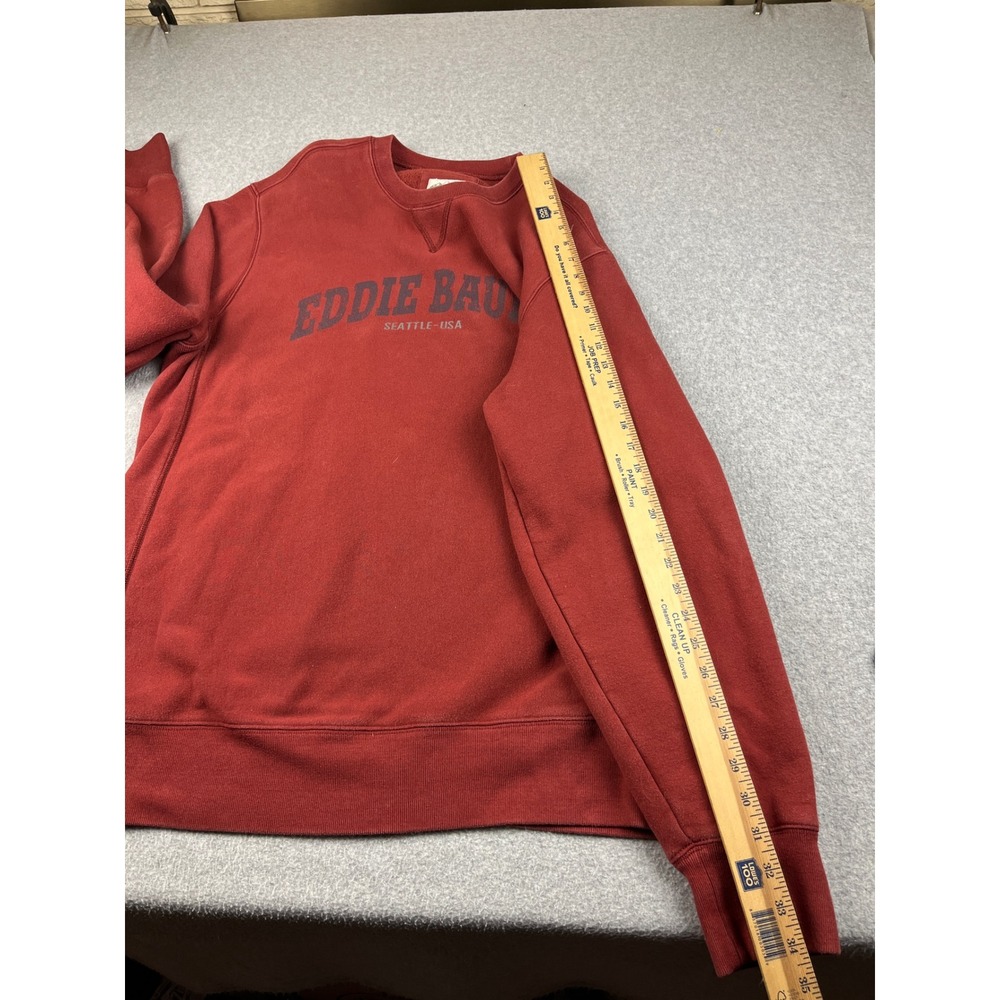 Eddie Bauer Sweatshirt Mens XL Tall Red Crewneck Graphic Sport Shop Seattle USA - Picture 8 of 8